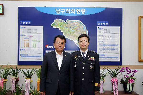 남부경찰서장 의회 방문_0