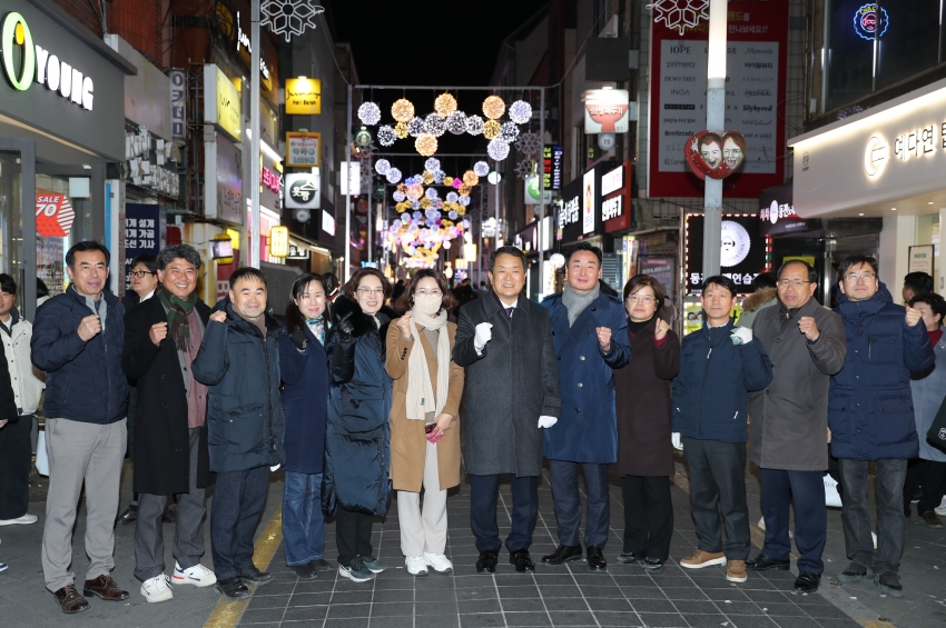 디자인거리 야간경관조명 점등행 (바보사거리)_8