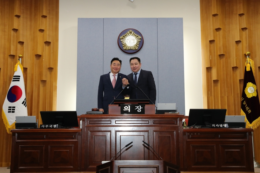 몽골 항올구의회 우호협약식_10