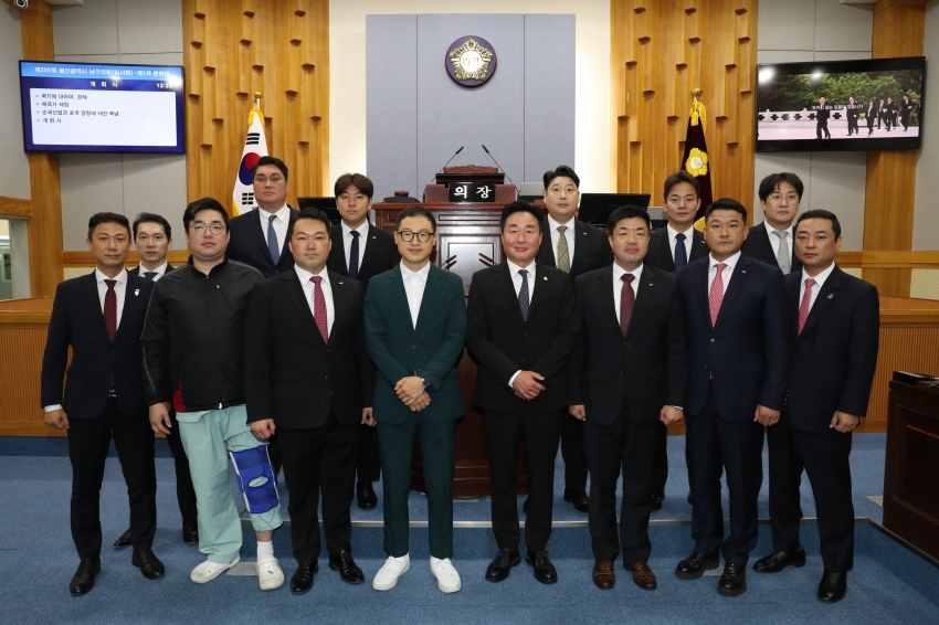 이정훈 남구의장, 김상욱 국회의원 당선인·울산권역 7개롬 청년회의소회장(JC) 간담회_1